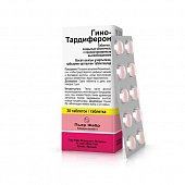 Гино-Тардиферон, таблетки с модифицированным высвобождением, покрытые пленочной оболочкой 80 мг+0,35 мг 30 шт, Пьер Фабр