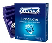 Contex (Контекс) презервативы Long love продлевающие 3шт, Рекитт Бенкизер Хелскэр Интернешнл Лтд.