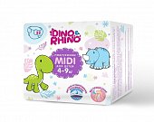 Подгузники для детей Дино и Рино (Dino & Rhino) размер MIDI 4-9 кг, 22 шт, Онтэкс РУ, ООО